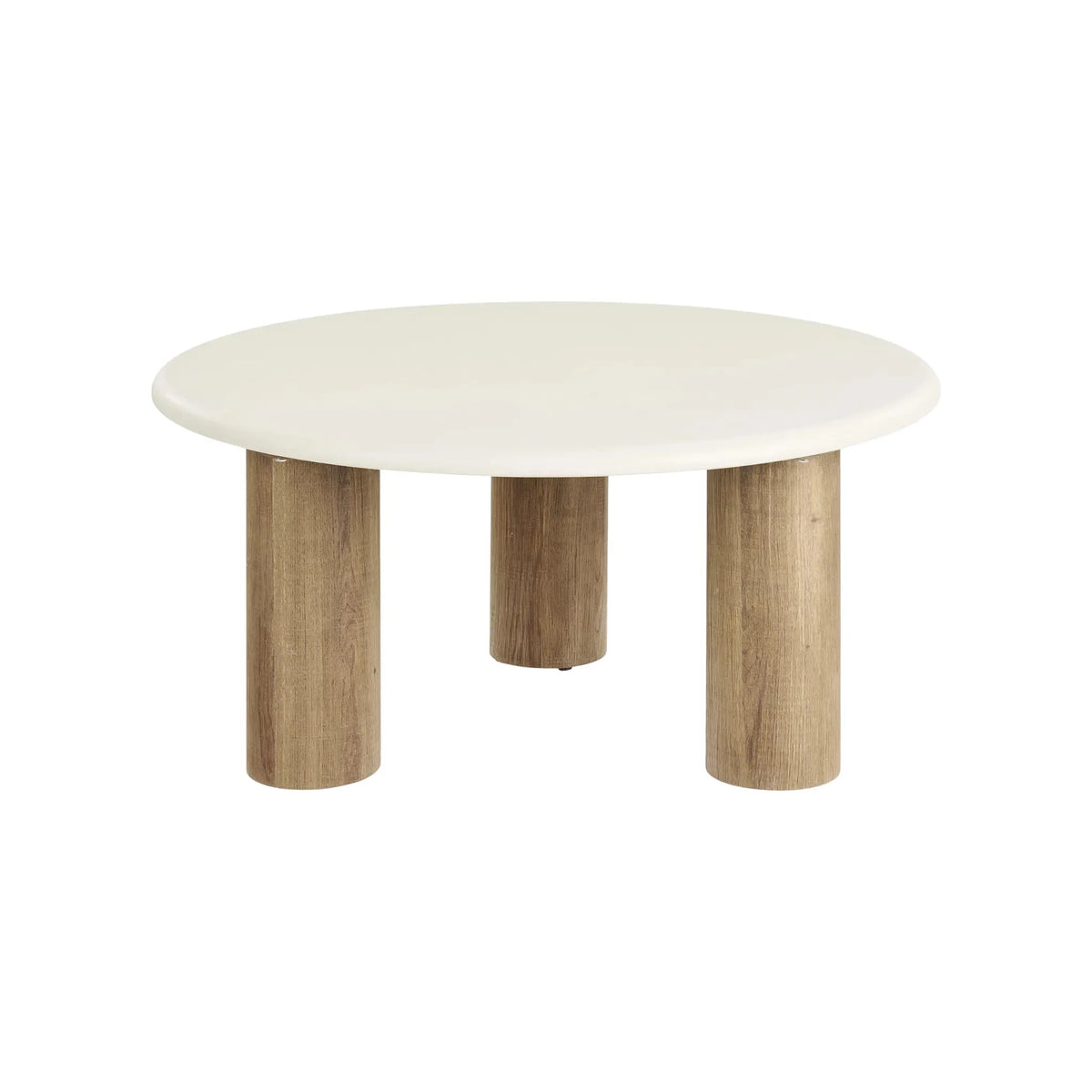 House Nordic Fondi Soffbord Ø80x40 cm, Sand/Brun