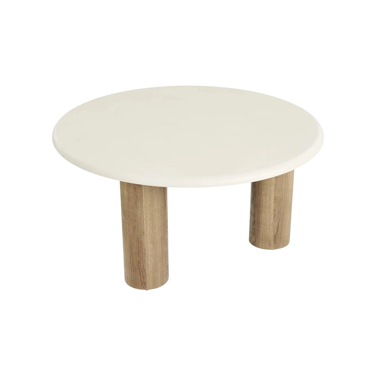 House Nordic Fondi Soffbord Ø80x40 cm, Sand/Brun