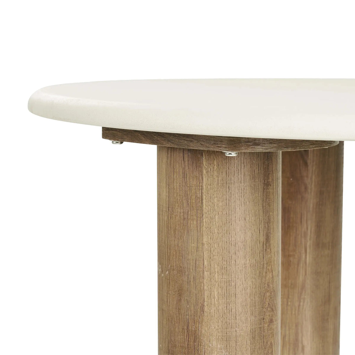 House Nordic Fondi Soffbord Ø80x40 cm, Sand/Brun