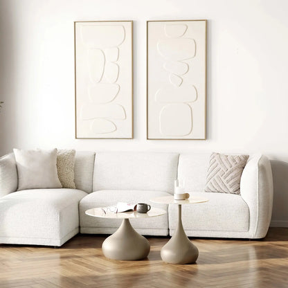 House Nordic Pienza Soffbord Set om 2 Ø70/50 cm, Khaki