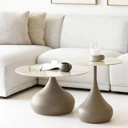 House Nordic Pienza Soffbord Set om 2 Ø70/50 cm, Khaki