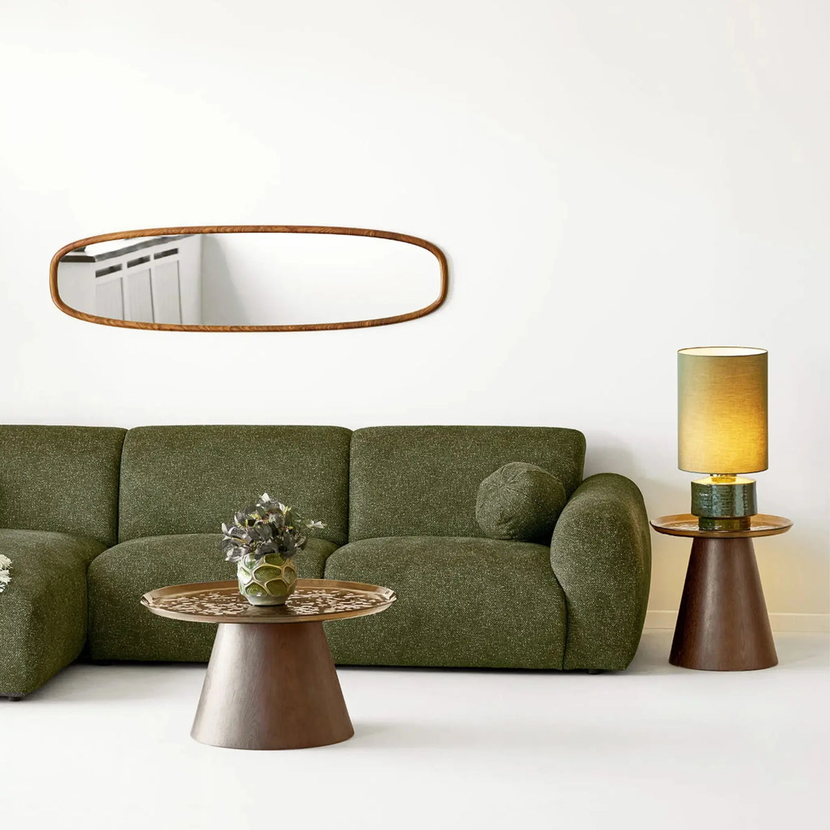 House Nordic Orvieto Soffbord Set om 2 Ø80/50 cm, Brun