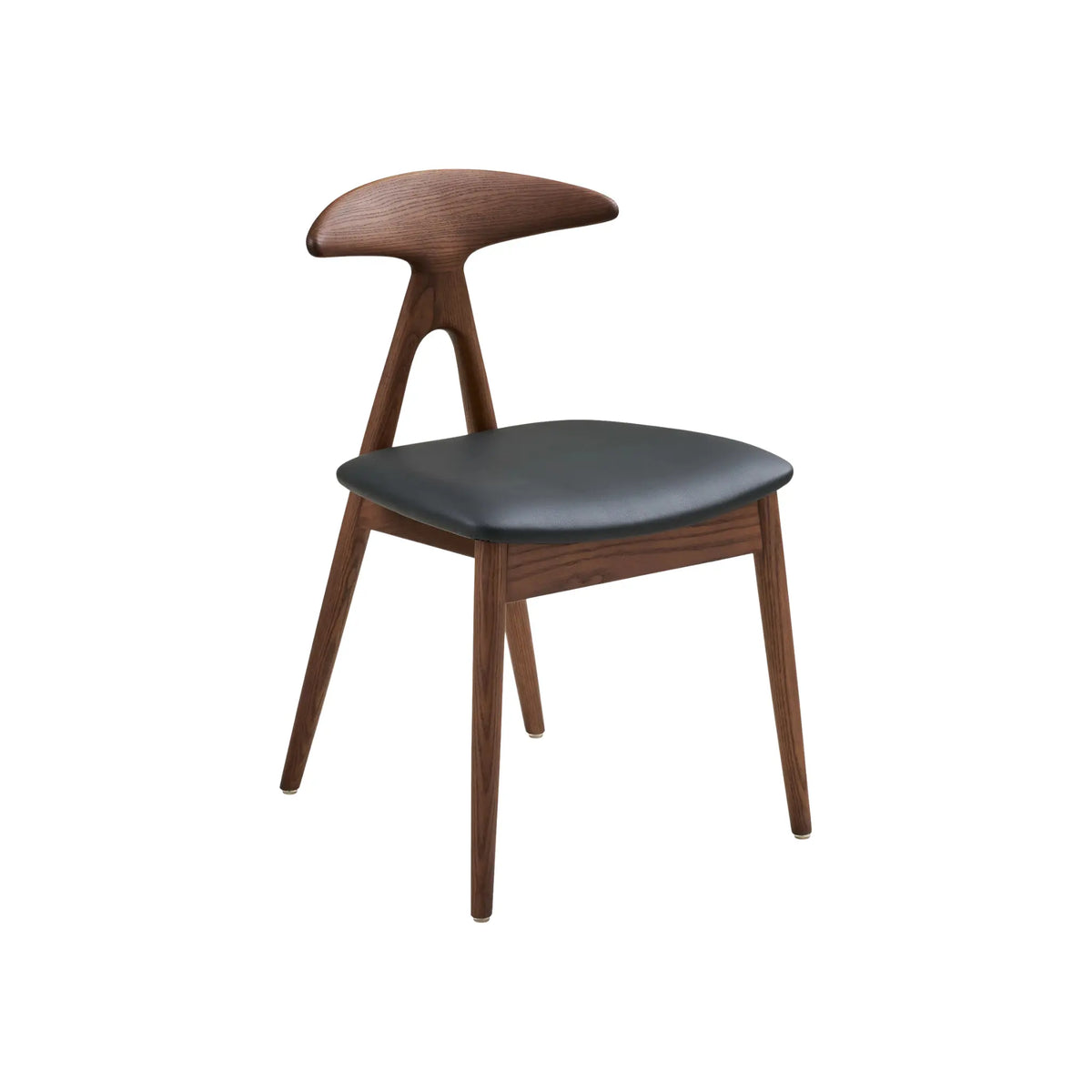 House Nordic Lanuza Matstol 2-Pack, Mörkbrun/Svart