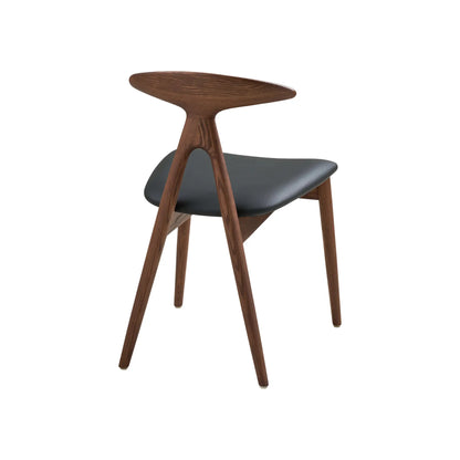 House Nordic Lanuza Matstol 2-Pack, Mörkbrun/Svart