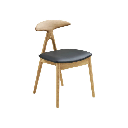 House Nordic Lanuza Matstol 2-Pack, Natur/Svart