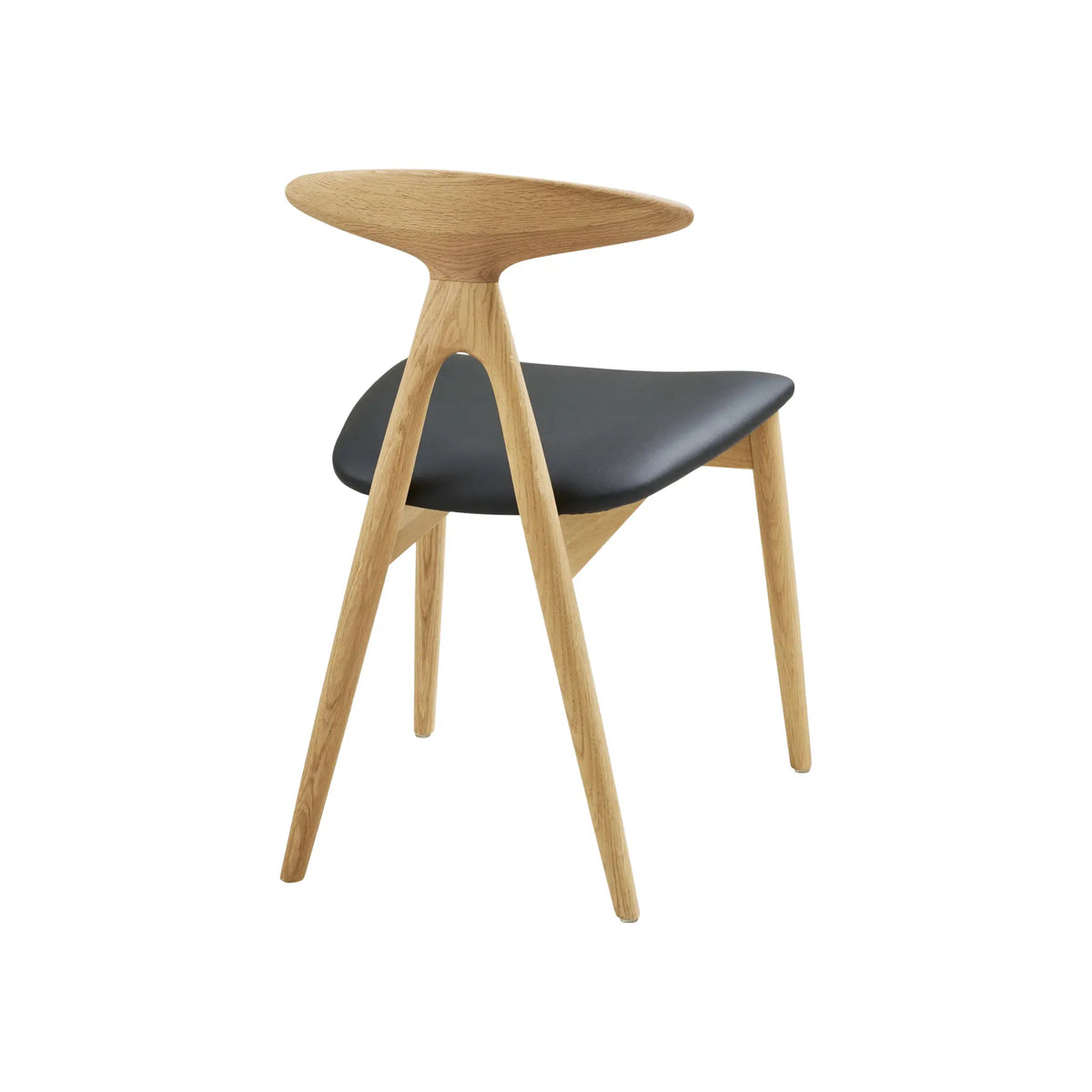 House Nordic Lanuza Matstol 2-Pack, Natur/Svart