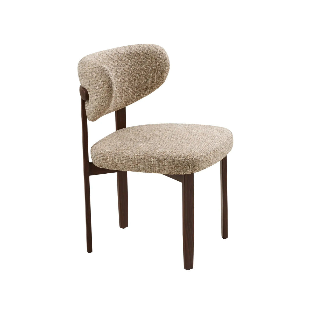 House Nordic Recco Matstol 2-Pack, Ljusbrun/Mörkbrun