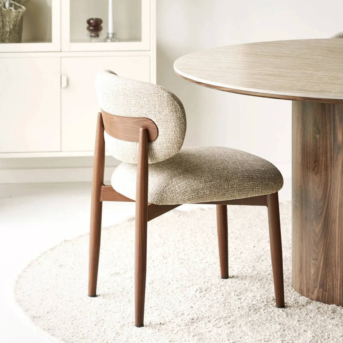 House Nordic Isola Matstol 2-Pack, Ljusbrun/Mörkbrun