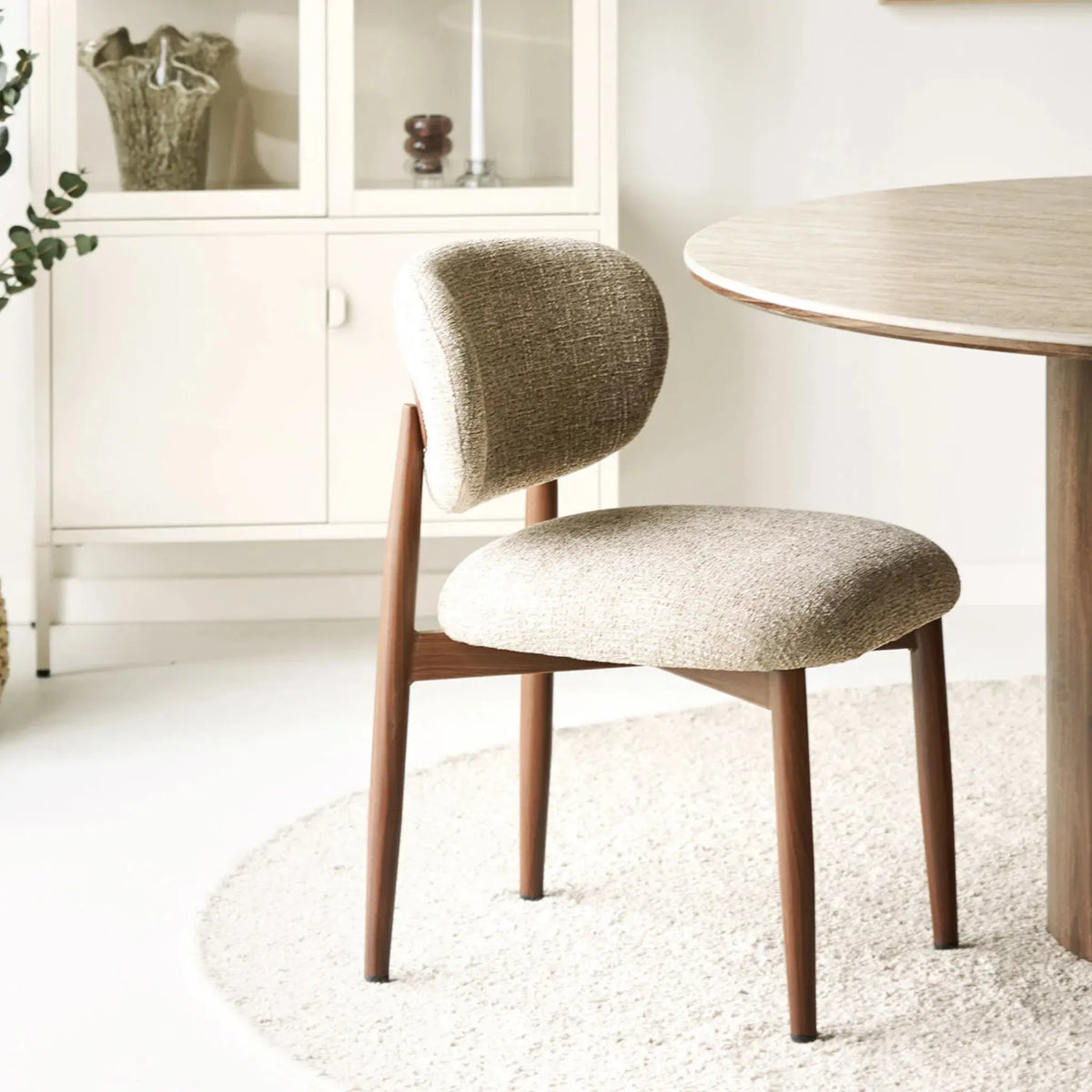 House Nordic Isola Matstol 2-Pack, Ljusbrun/Mörkbrun