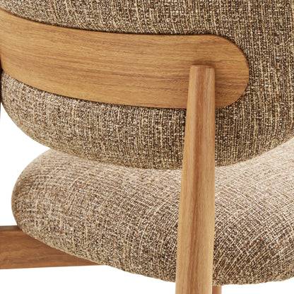 House Nordic Isola Matstol 2-Pack, Mörkbrun/Natur