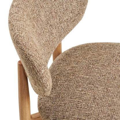 House Nordic Isola Matstol 2-Pack, Mörkbrun/Natur