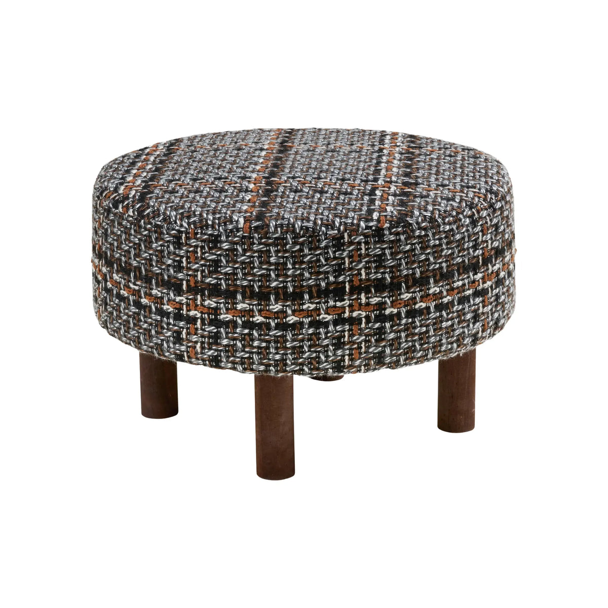 House Nordic Falkirk Puff Ø50x36 cm, Svart