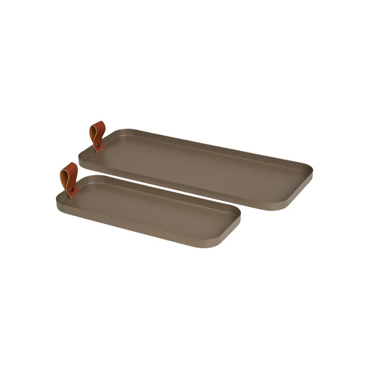 House Nordic, Bricka 2-Pack, Brun