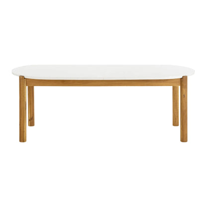 House Nordic Terracina Matbord 95x210 cm, Natur/Vit