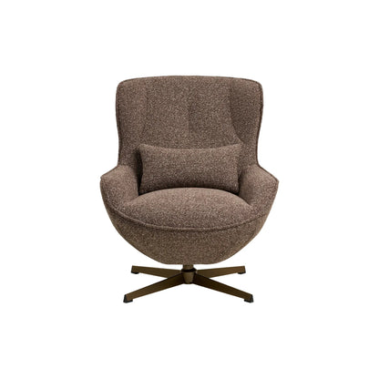 House Nordic Blenheim Loungefåtölj med snurrfunktion, Brun