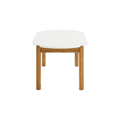 House Nordic Terracina Matbord 95x210 cm, Natur/Vit