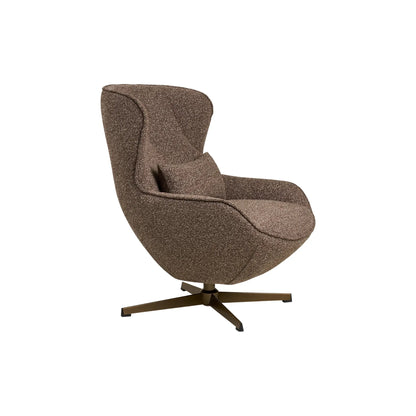 House Nordic Blenheim Loungefåtölj med snurrfunktion, Brun