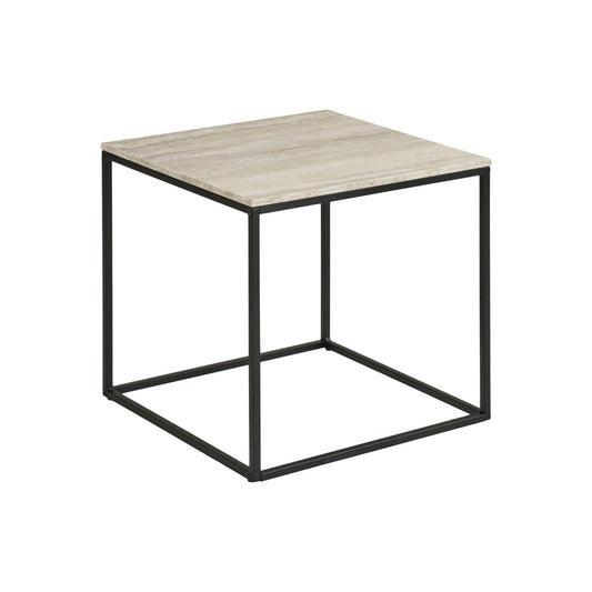 House Nordic, Vita Sidobord, Svart / Beige