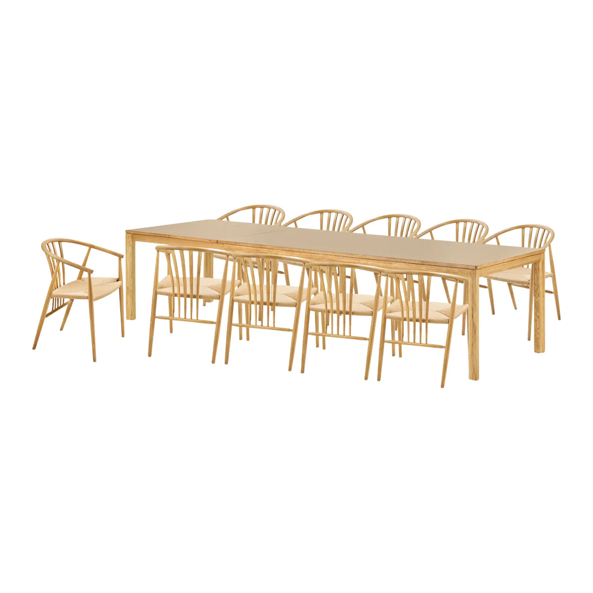 House Nordic Bowen & Agustin Matgrupp 320 cm, Natur