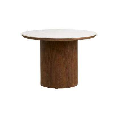 House Nordic Noli Soffbord 60 cm, Vit/Mörkbrun
