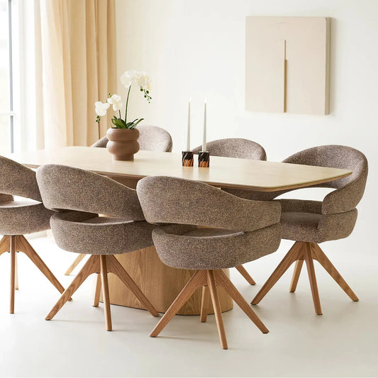 House Nordic Noli Matbord 90x200 cm, Natur/Sten