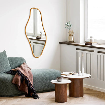 House Nordic Noli Soffbord 60 cm, Vit/Mörkbrun