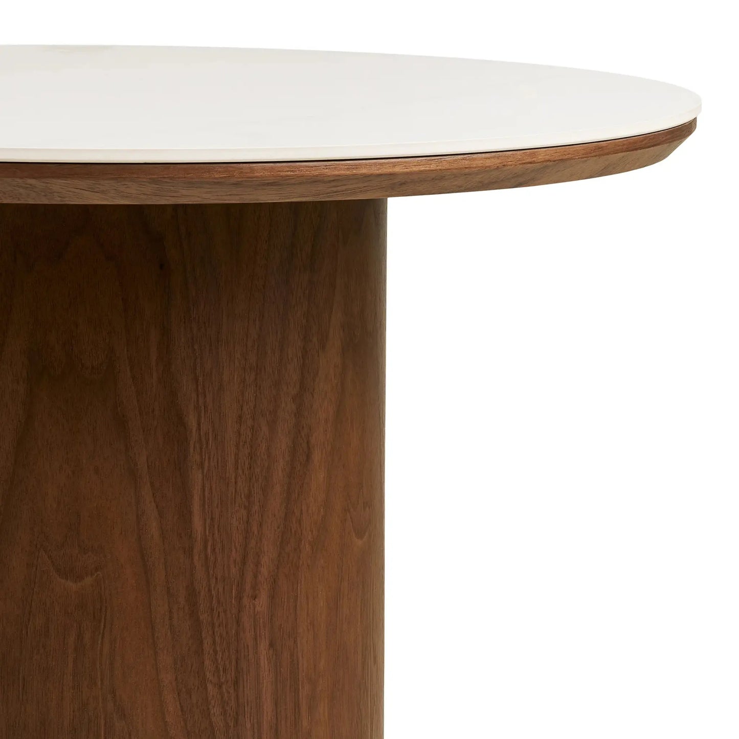 House Nordic Noli Soffbord 60 cm, Vit/Mörkbrun