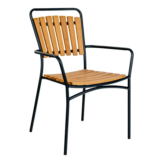 House Nordic, Cleveland Matstol 4-Pack, Natur/Svart