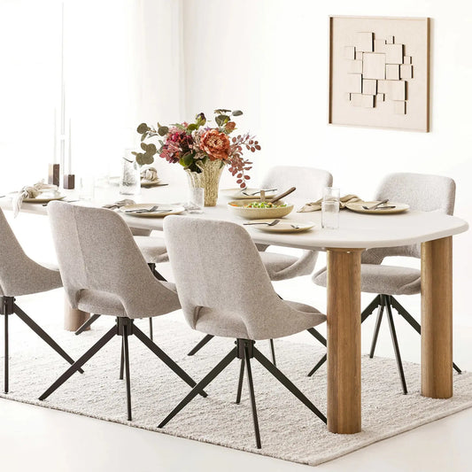 House Nordic Fondi & Dokka Matgrupp 240 cm, Sand/Brun