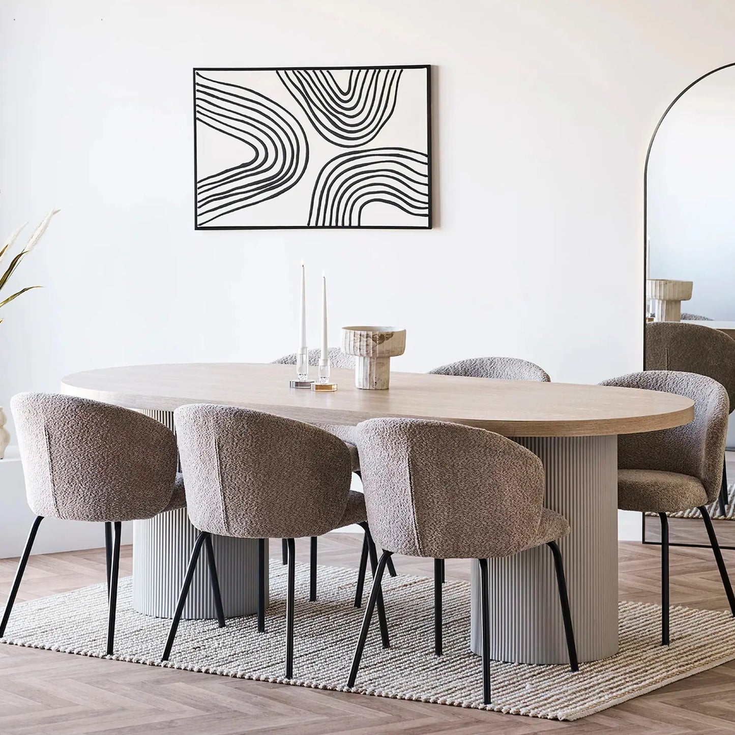 House Nordic Solva Matbord 100x220 cm, Sand/Natur
