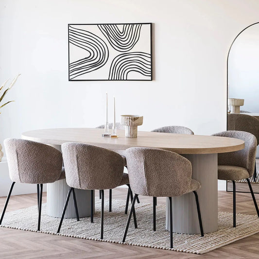 House Nordic Solva Matbord 100x220 cm, Sand/Natur