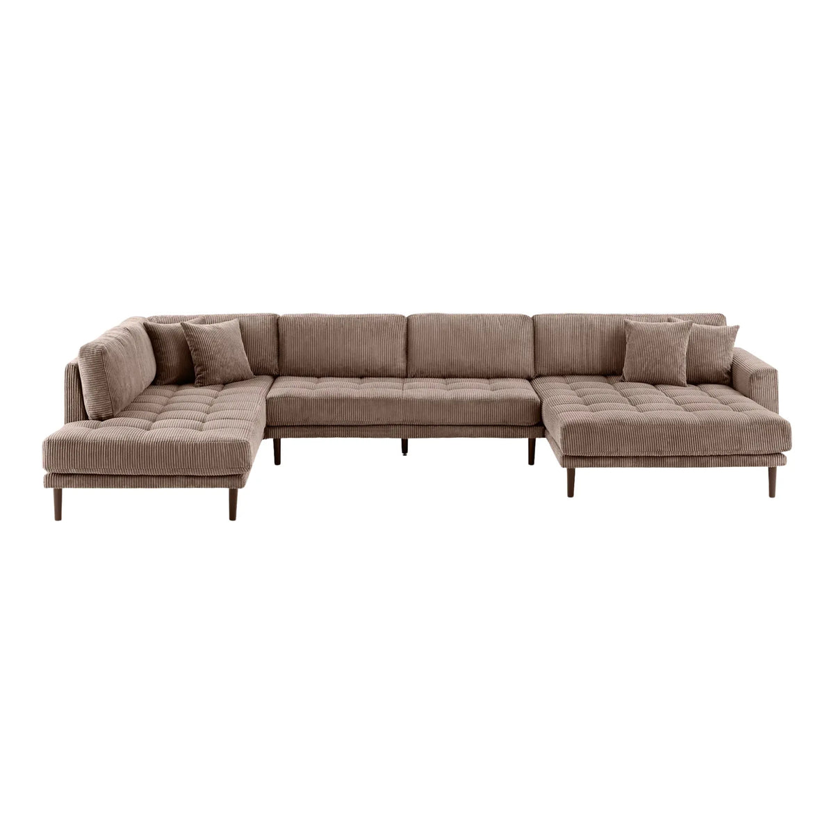 House Nordic Lido U-soffa, Brun