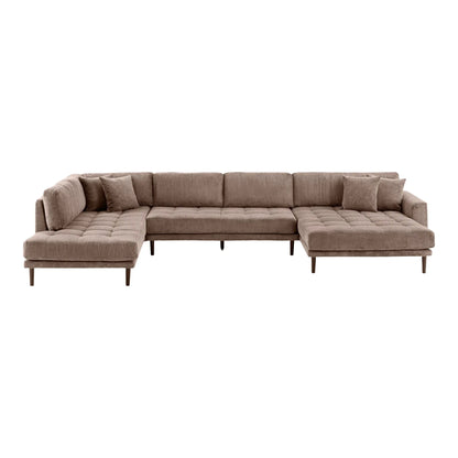 House Nordic Lido U-soffa, Brun