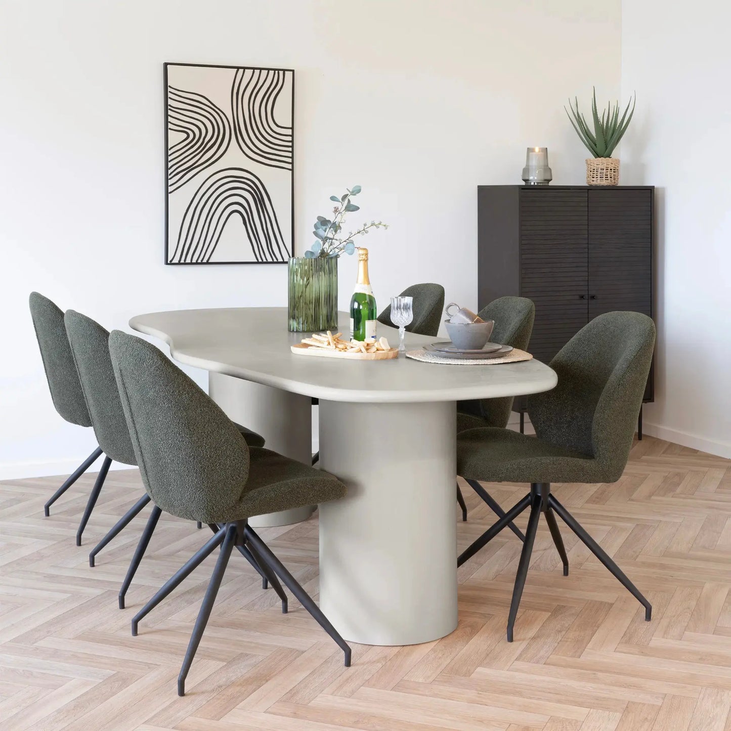 House Nordic Maranola Matbord 96x200 cm, Beige