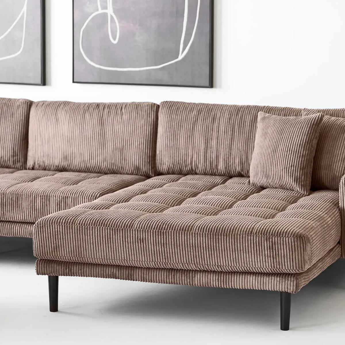 House Nordic Lido U-soffa, Brun