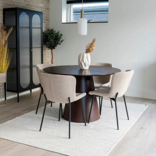 House Nordic Maceda Matstol 2-Pack, Beige