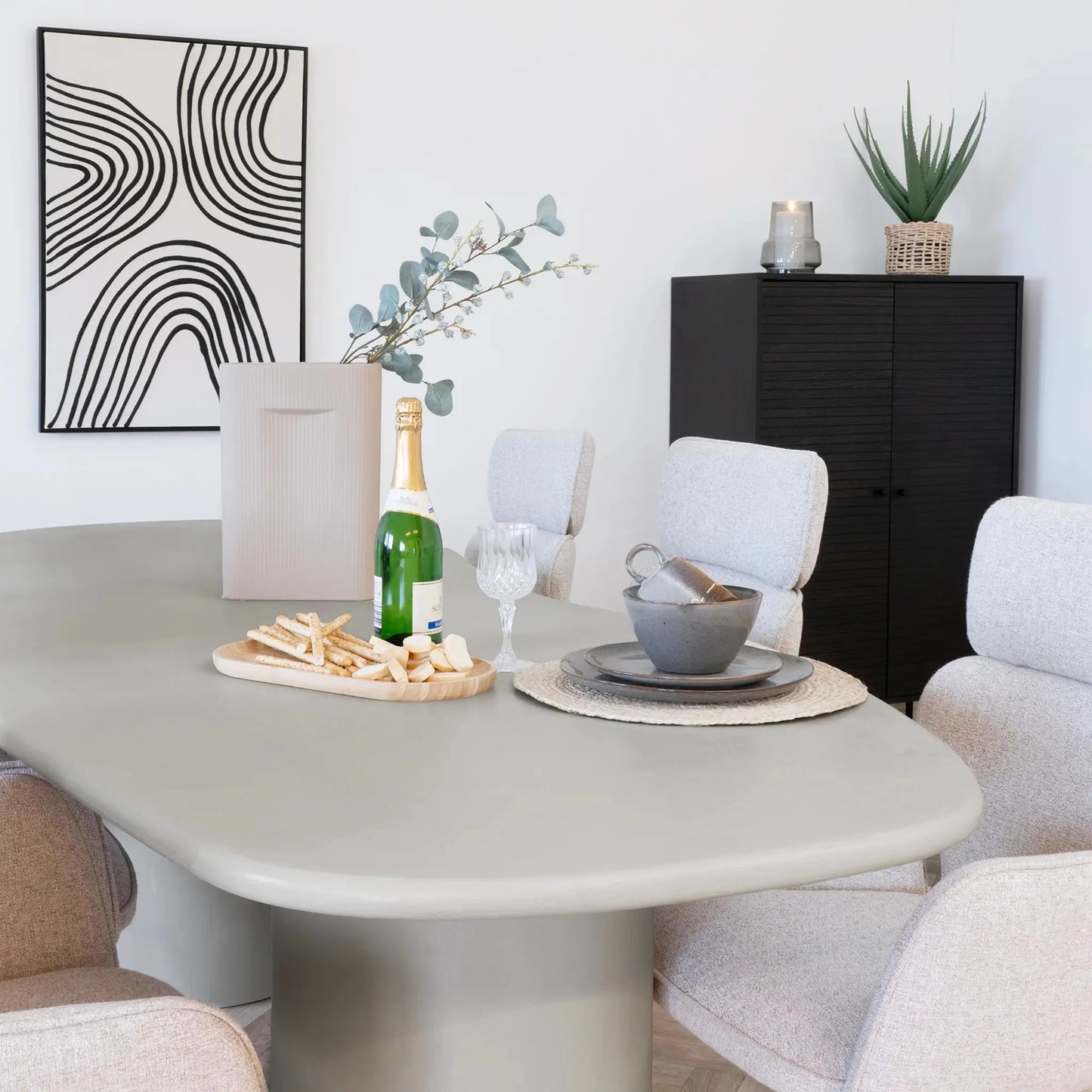 House Nordic Maranola Matbord 96x200 cm, Beige