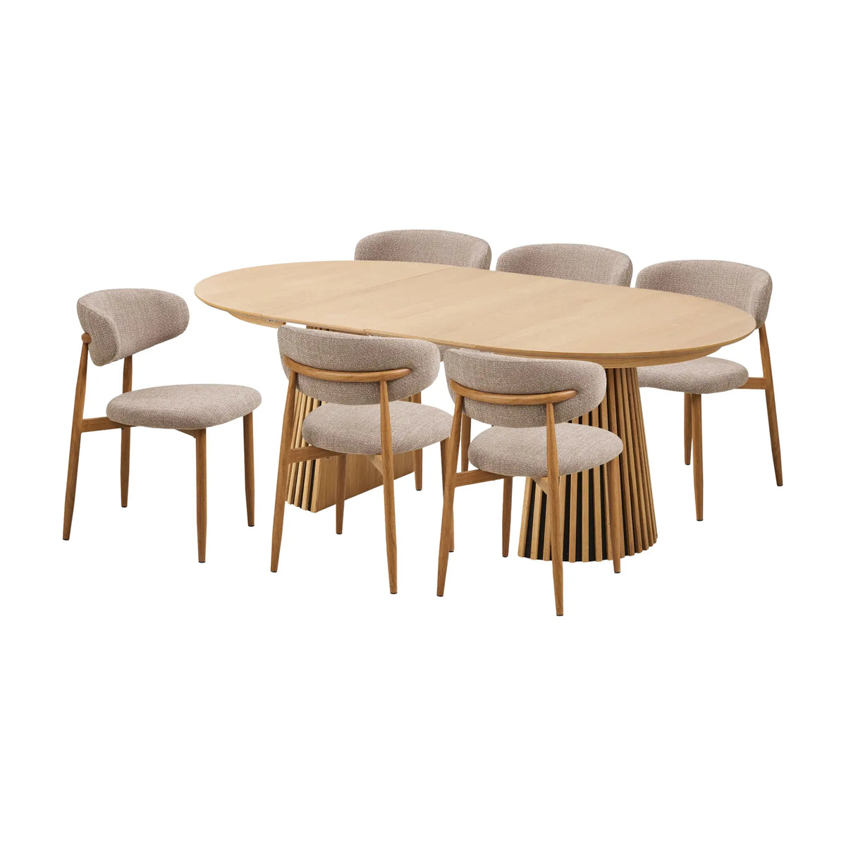 House Nordic Osaka & Agustin Matgrupp 120 cm, Ek/Sand/Natur