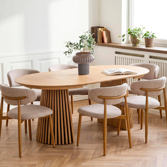 House Nordic Osaka & Agustin Matgrupp 120 cm, Ek/Sand/Natur
