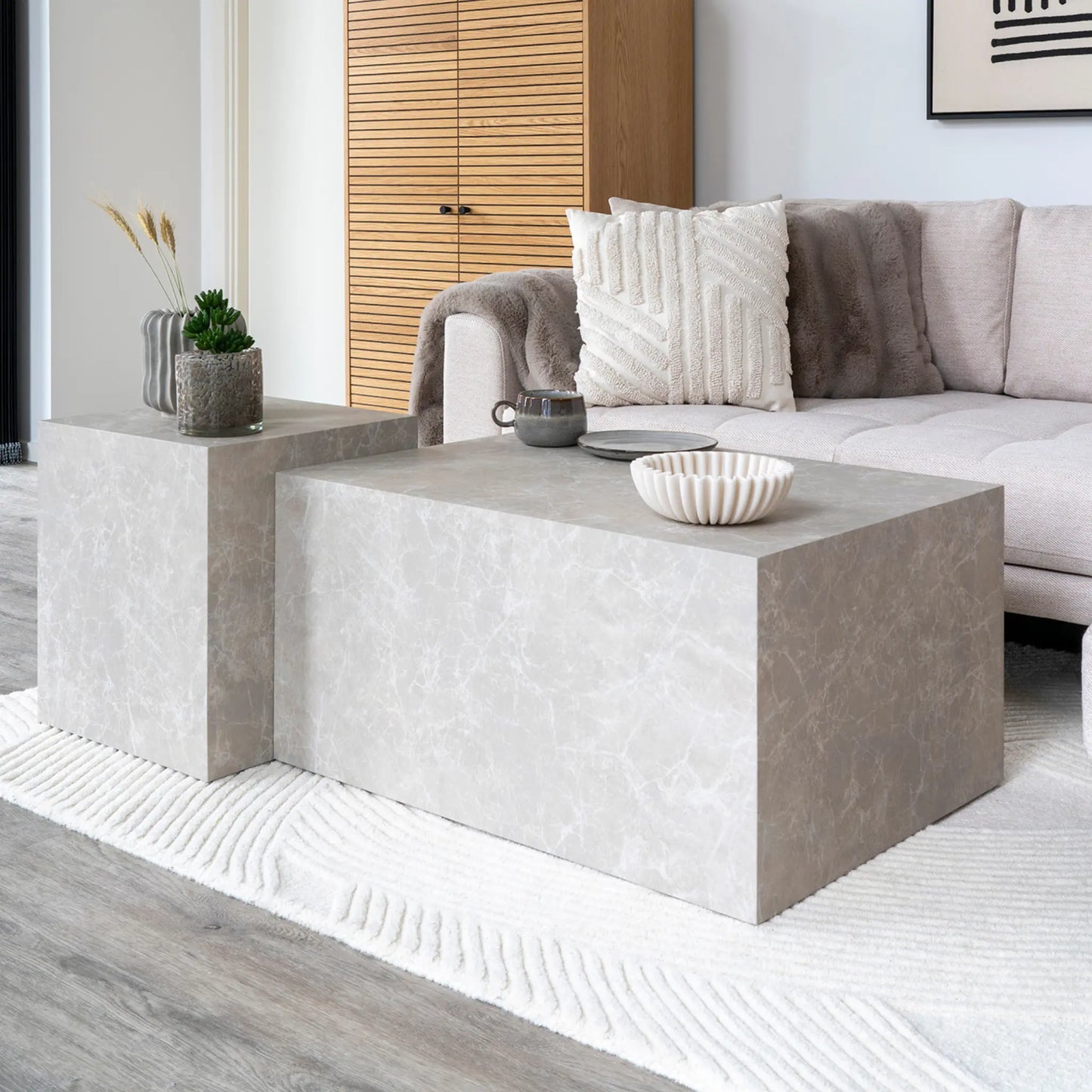 House Nordic, Prague Sidobord, Marmor