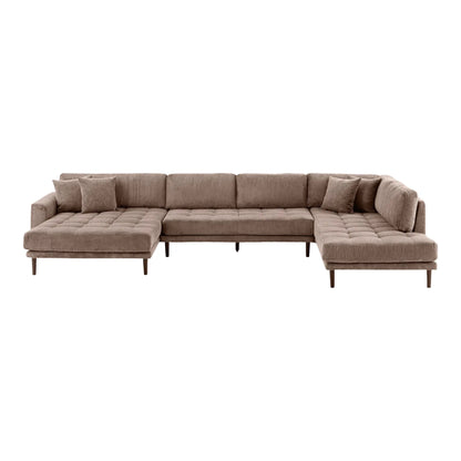 House Nordic Lido U-soffa, Brun