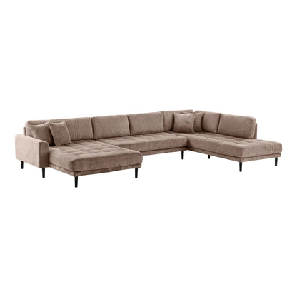 House Nordic Lido U-soffa, Brun