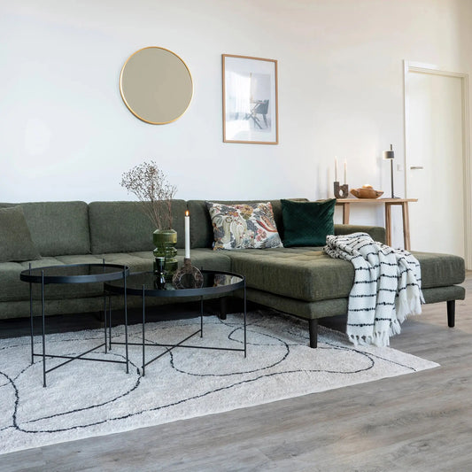 House Nordic Lido Loungesoffa Höger, Olivgrön