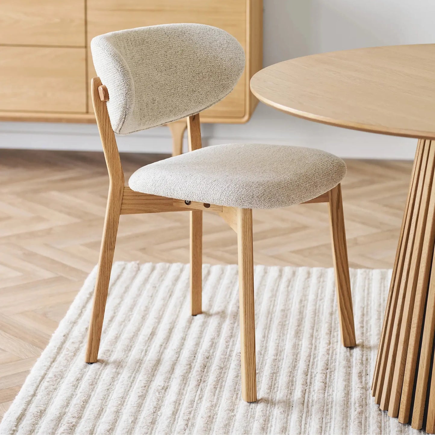 House Nordic Dunkirk Matstol 2-Pack, Natur/Beige