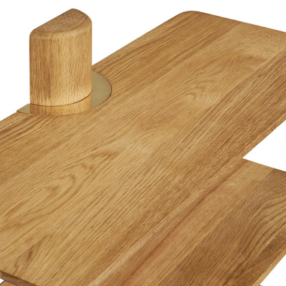 House Nordic Calcata Vägghylla 55x22x55.5 cm, Ek
