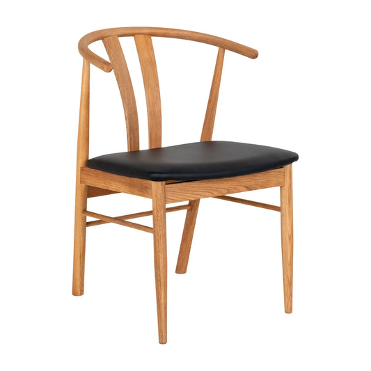 House Nordic, Artenara Matstol 2-Pack, Natur/Svart