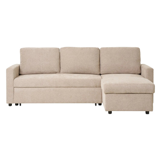 House Nordic, Belfast Schäslong Bäddsoffa, Mörk Sand