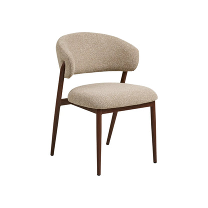 House Nordic Cavi Matstol 2-Pack, Sand/Valnöt