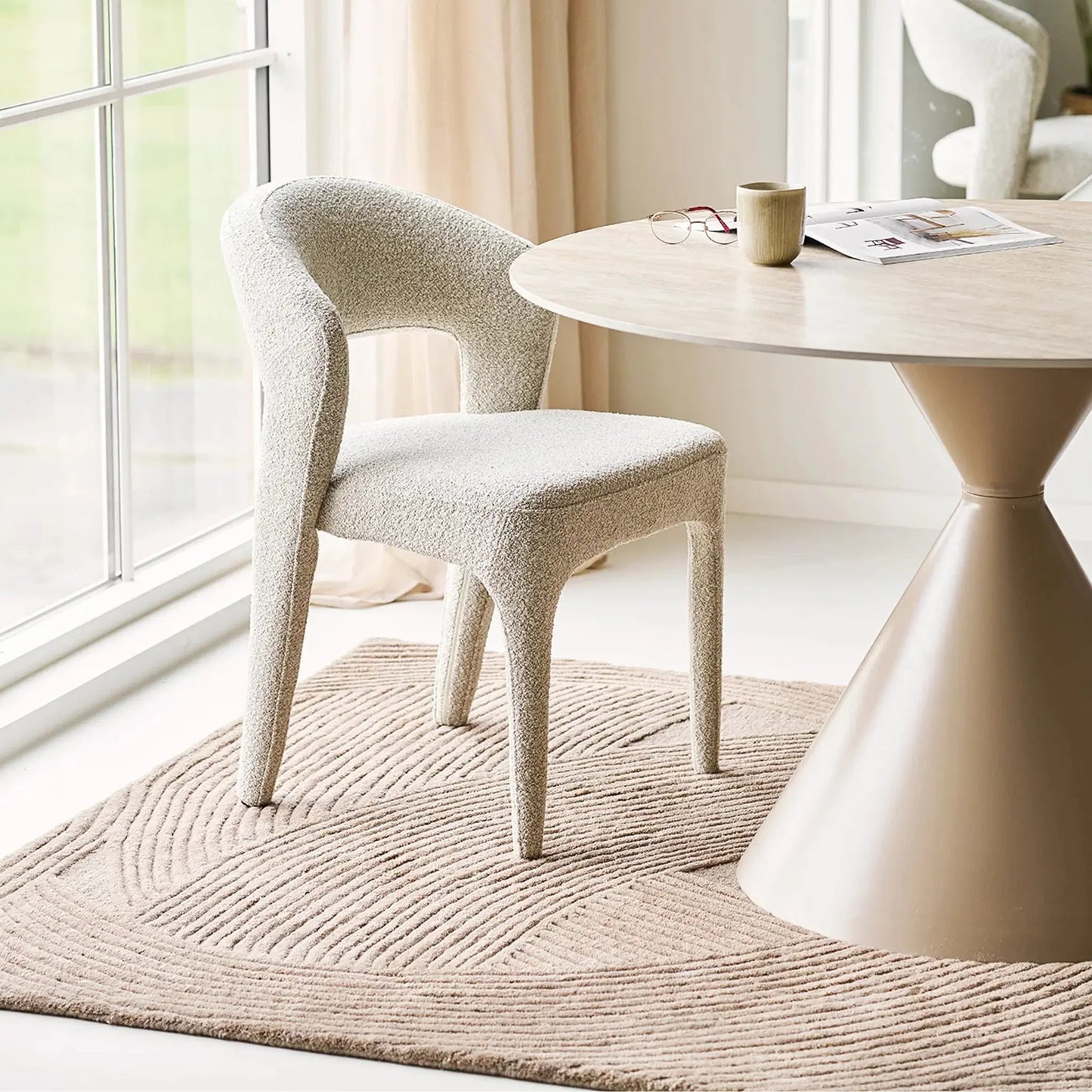 House Nordic Annecy Matbord 120 cm, Sand