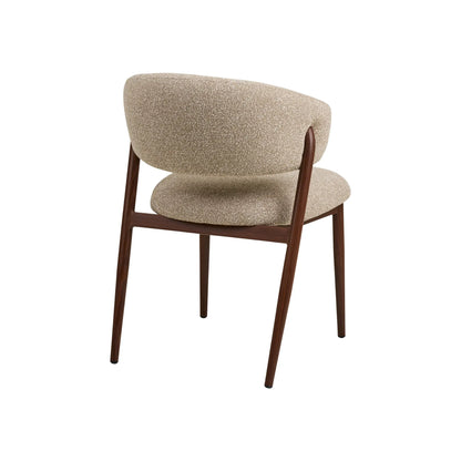 House Nordic Cavi Matstol 2-Pack, Sand/Valnöt